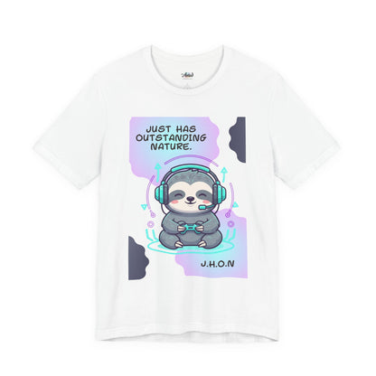 Personalized Sloth Gamer Tee