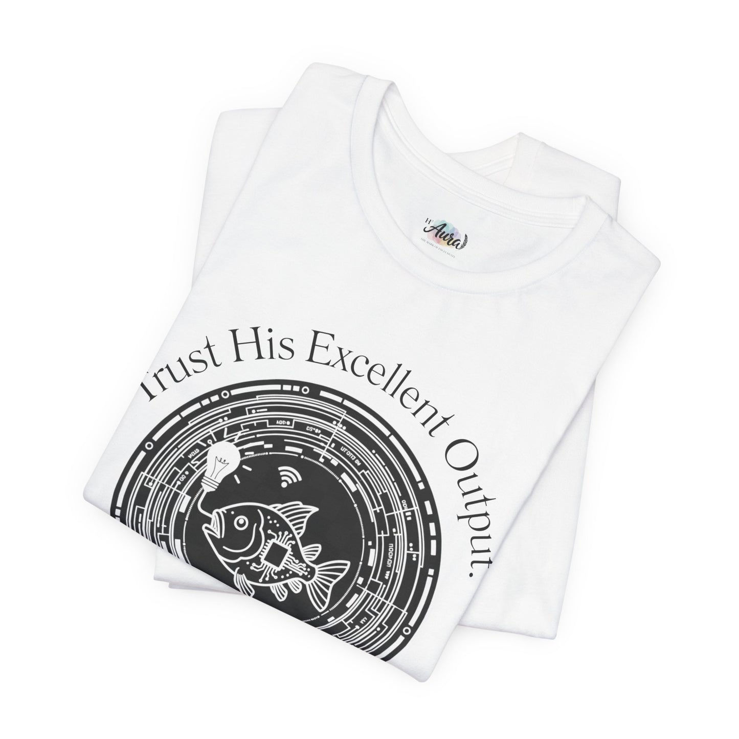 Personalized Spiritual Fish Circle Design Graphic Tee