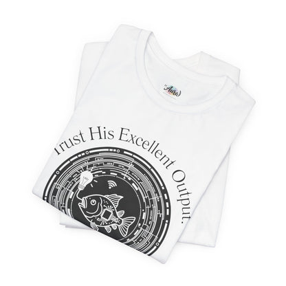 Personalized Spiritual Fish Circle Design Graphic Tee