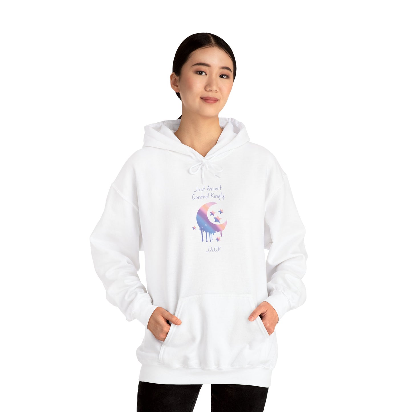 Personalized Moon Dripping Hooded Sweatshirt