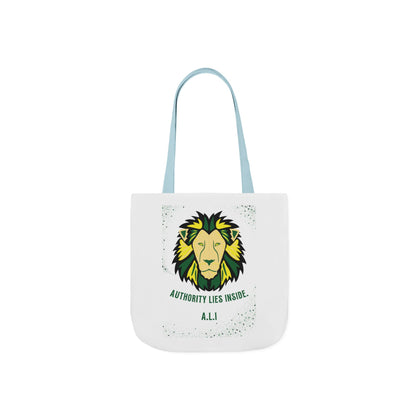 Personalized Initial Quote Lion Canvas Tote Custom Name