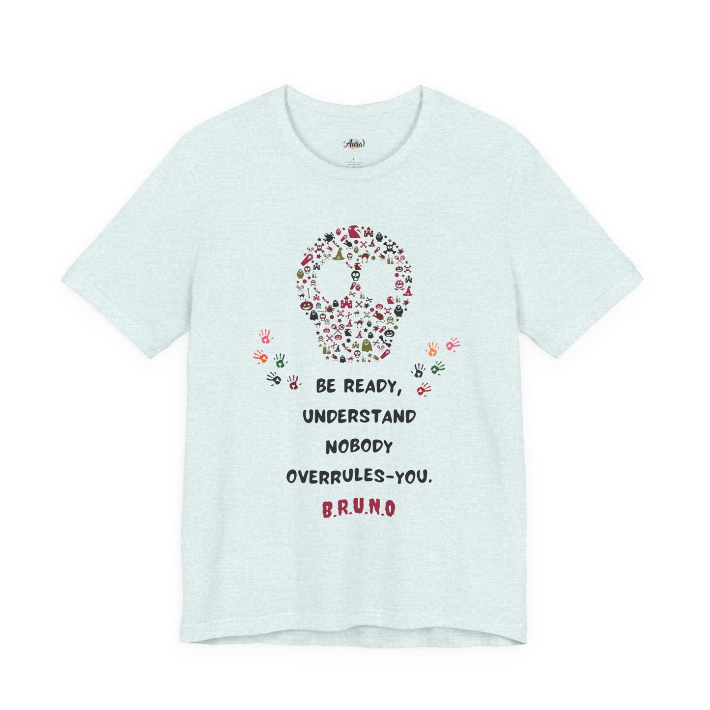 Personalized Peace Floral  and Skull Tee