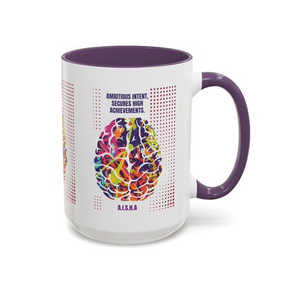 Personalized Initial Brain Accent Coffee Mug
