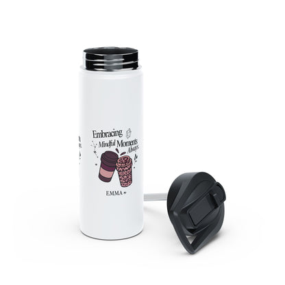 Personalized Initial Quote Coffee Cup Stainless Steel Water Bottle