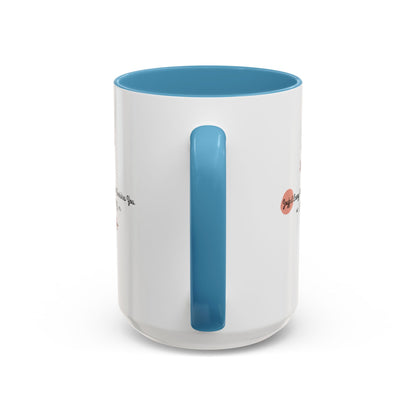 Personalized Initial Floral Minimalist Accent Coffee Mug