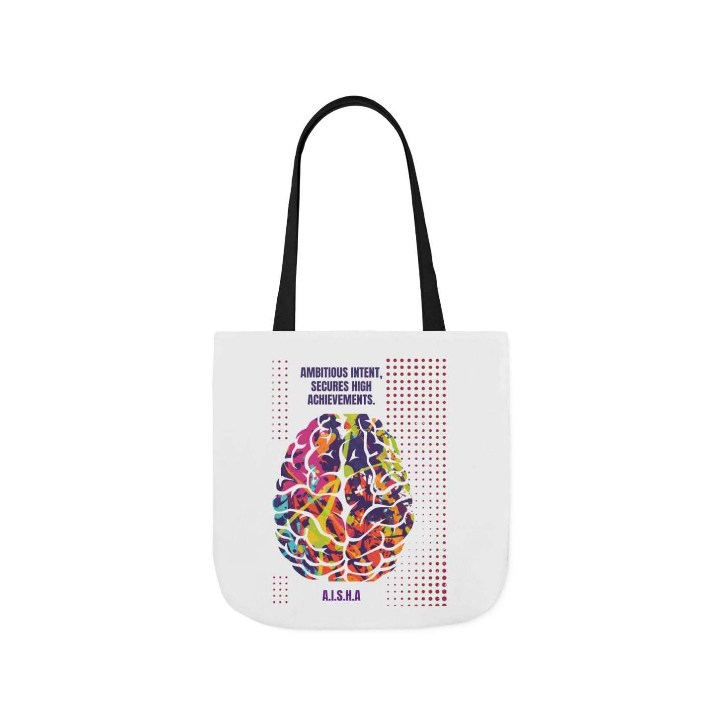 Personalized Initial Quote Brain Canvas Tote Custom Name