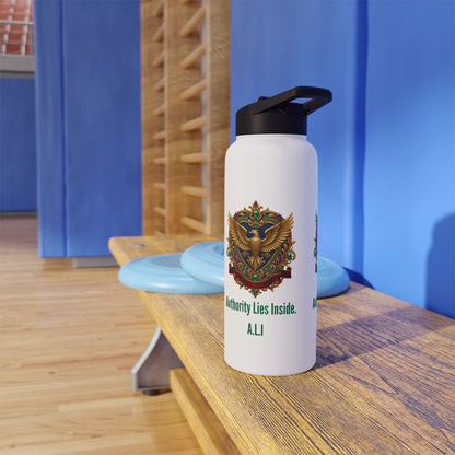 Personalized Initial Quote Eagle Stainless Steel Water Bottle