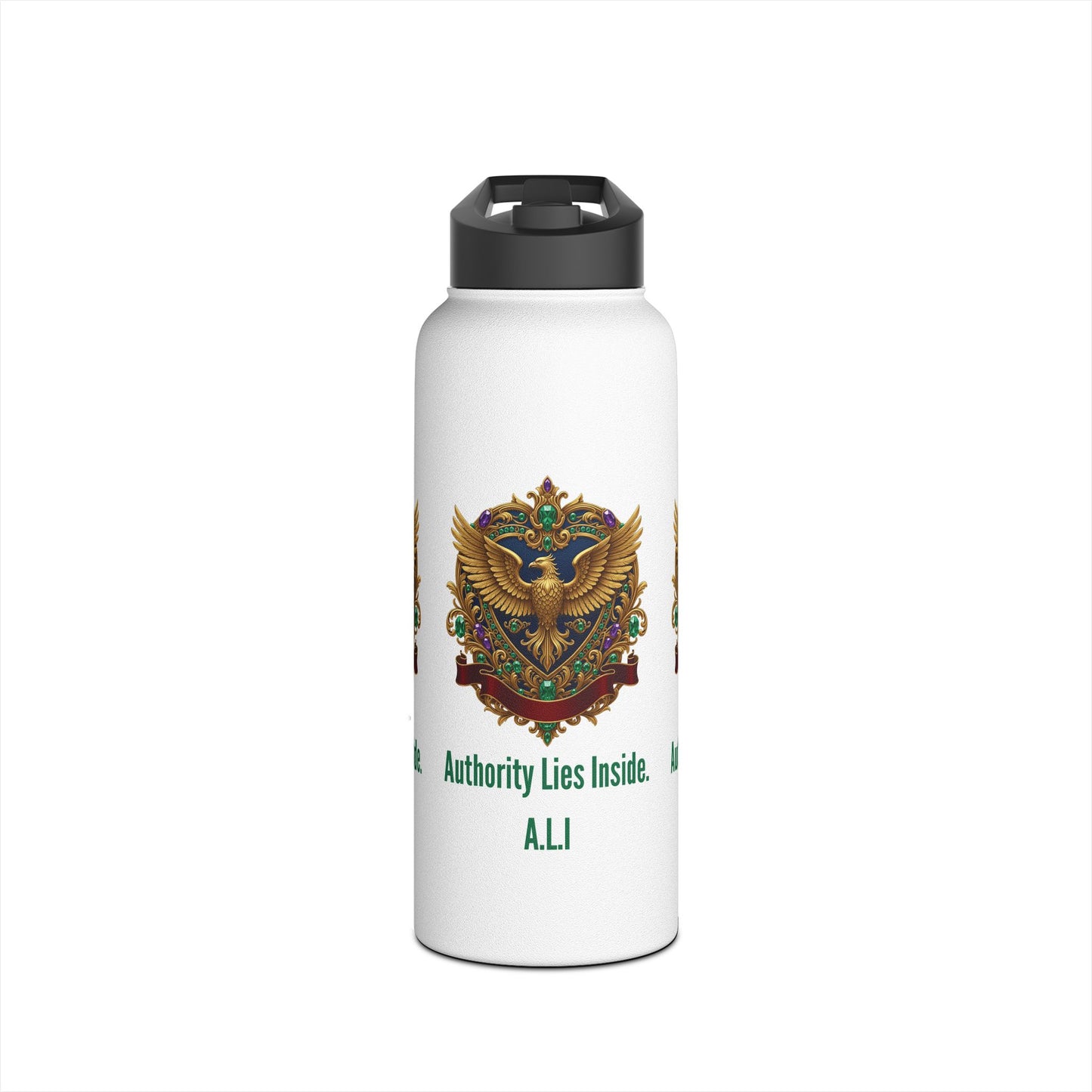 Personalized Initial Quote Eagle Stainless Steel Water Bottle