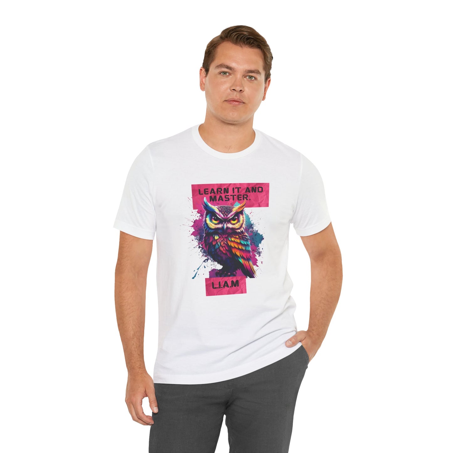 H2 Aura custom name initial t-shirt with a personalized artistic quote. A comfortable, versatile tee designed to showcase your individual aura and unique personality through custom typography.