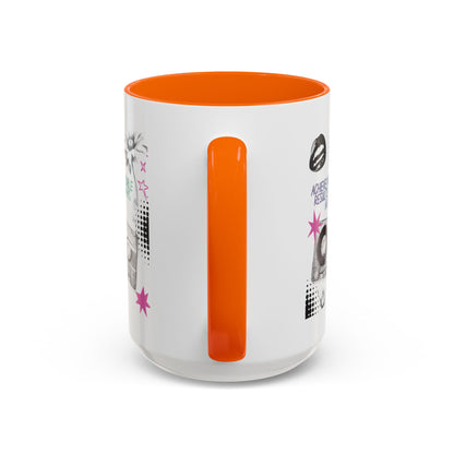 Personalized Cassette Vibes Accent Coffee Mug