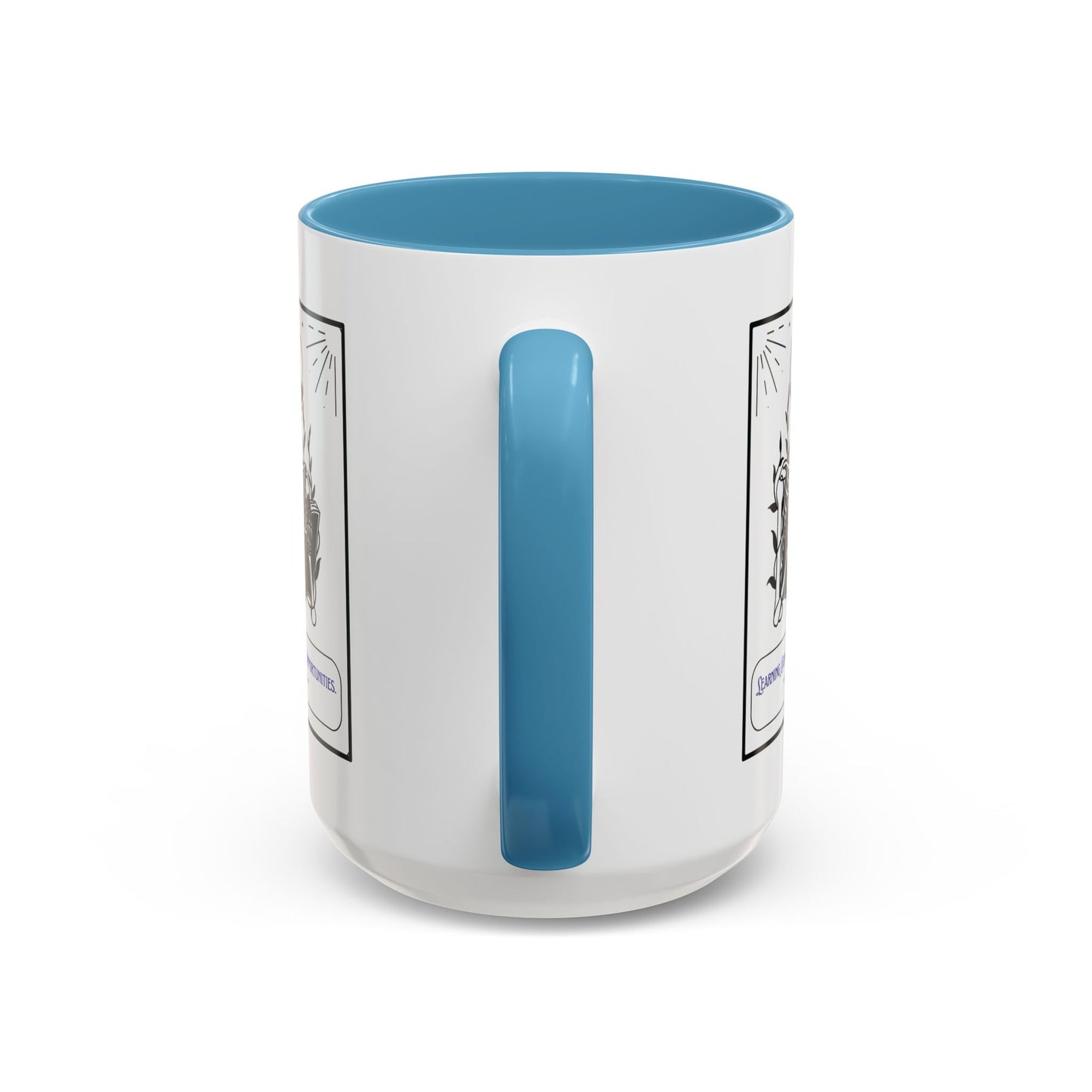 Personalized Initial Skeleton Accent Coffee Mug