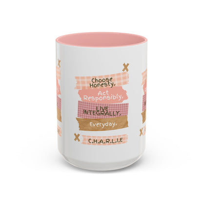 Personalized Message Pieces Accent Coffee Mug