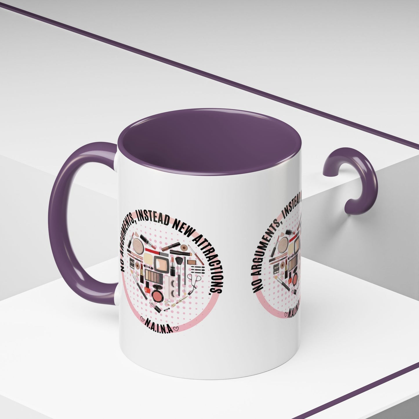 Personalized Cosmetic Heart Accent Coffee Mug