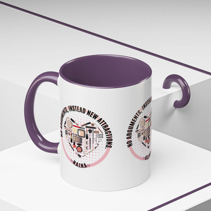 Personalized Cosmetic Heart Accent Coffee Mug