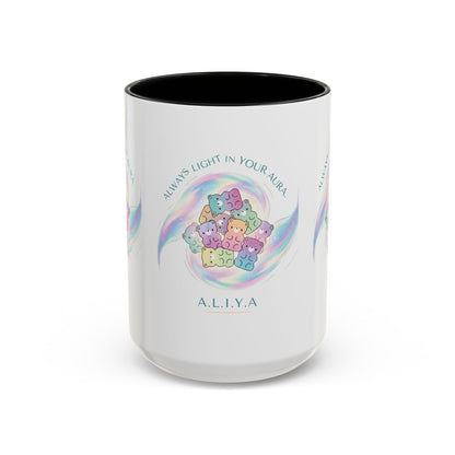 Personalized Initial Cloud Collage Accent Coffee Mug