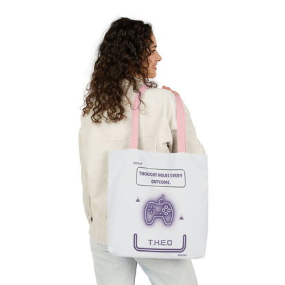 Personalized Initial Quote Game Controller Canvas Tote Custom Name
