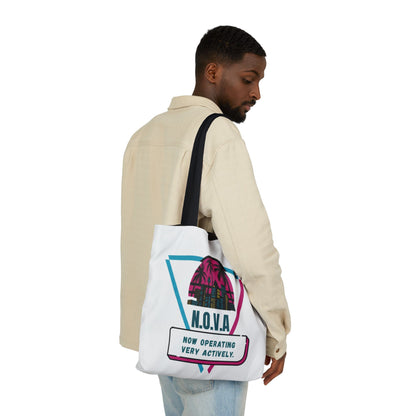 Personalized Initial Quote Building View Canvas Tote Custom Name