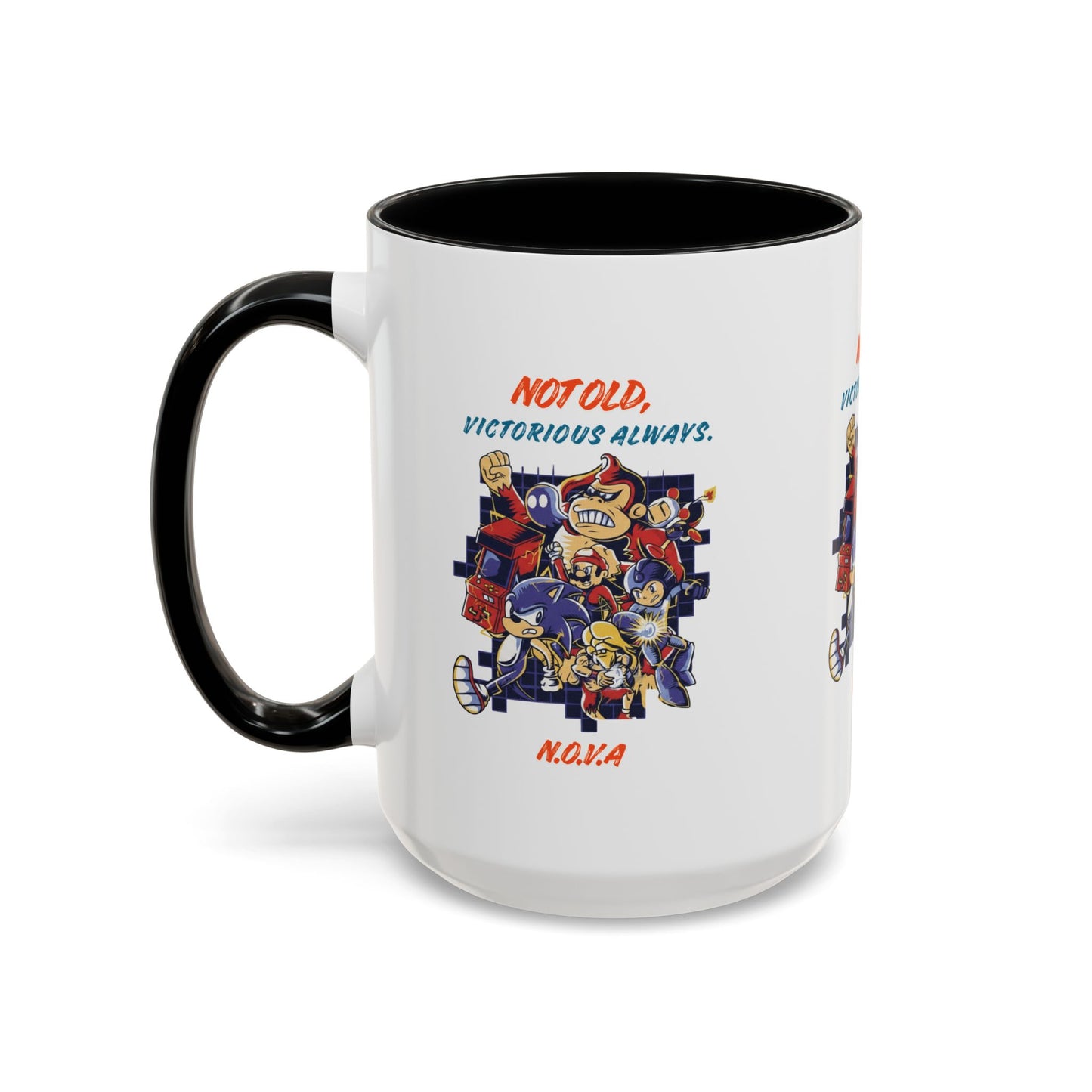 Personalized Victory Cartoon Accent Coffee Mug