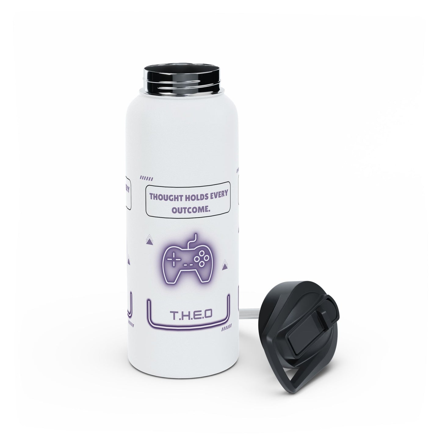 Personalized Initial Quote Controller Stainless Steel Water Bottle