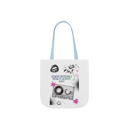 Personalized Initial Quote Cassette Vibes Canvas Tote Custom Name
