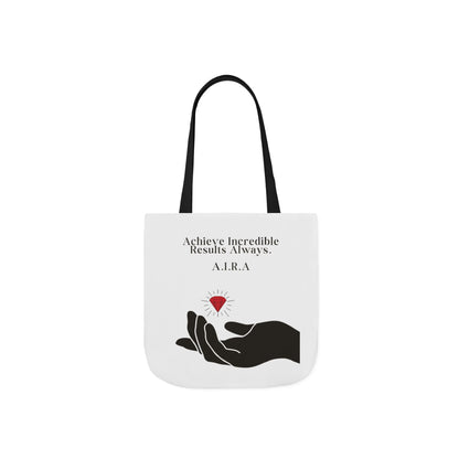 Personalized Initial Quote Gem Hand Canvas Tote Custom Name