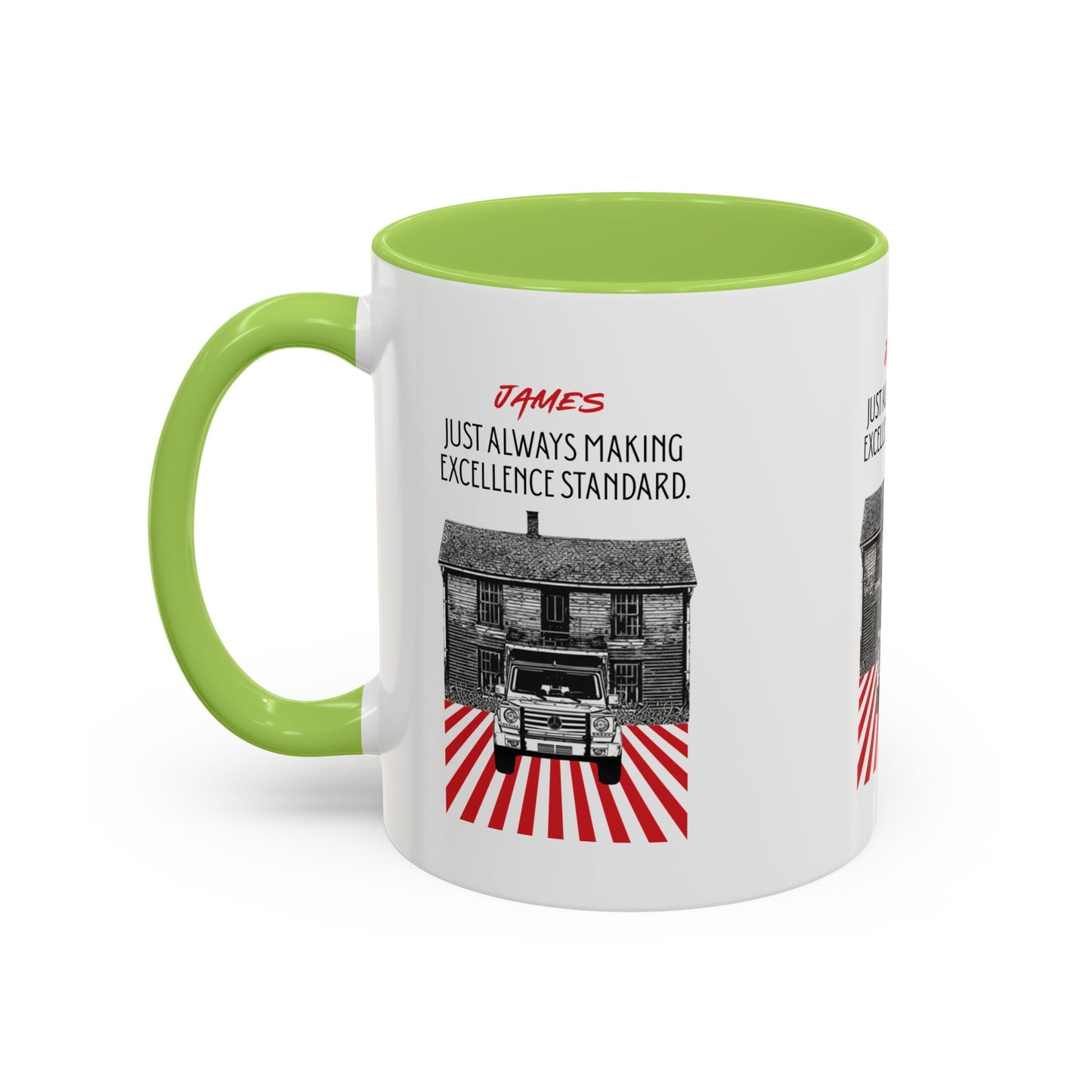 Personalized Vintage Car Accent Coffee Mug