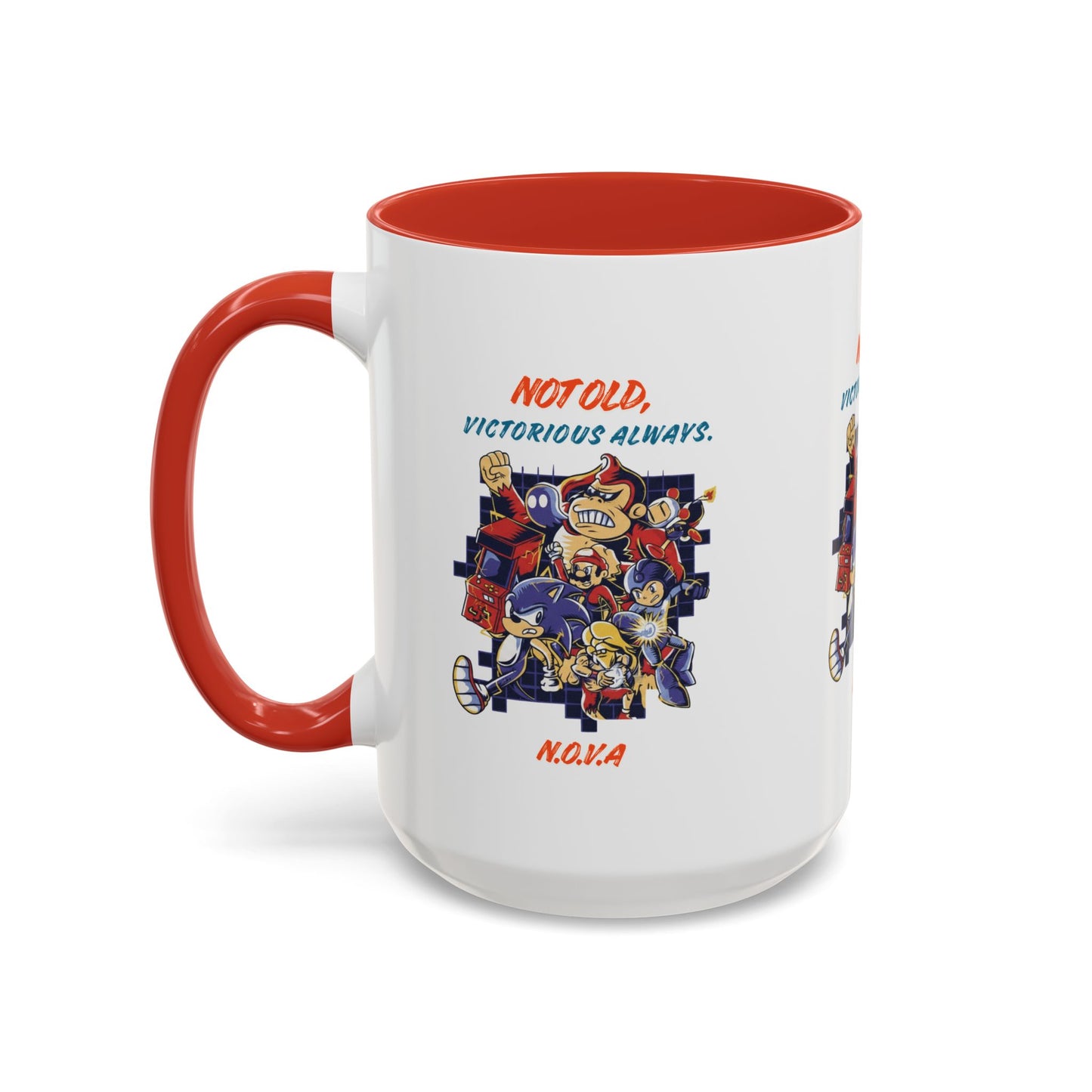 Personalized Victory Cartoon Accent Coffee Mug