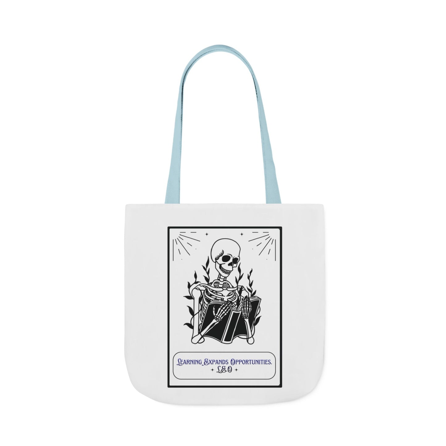 Personalized Initial Quote Skeleton Canvas Tote Custom Name