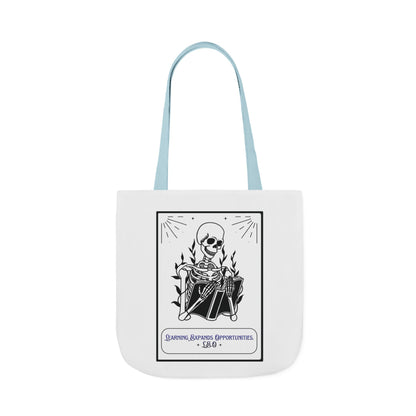 Personalized Initial Quote Skeleton Canvas Tote Custom Name
