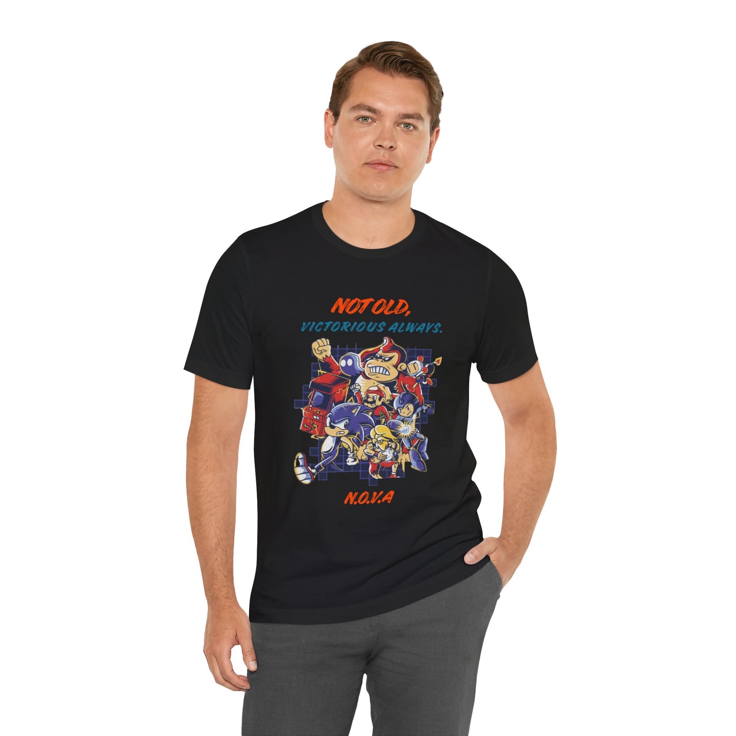 Personalized Victory Retro Cartoon Squad Graphic Tee