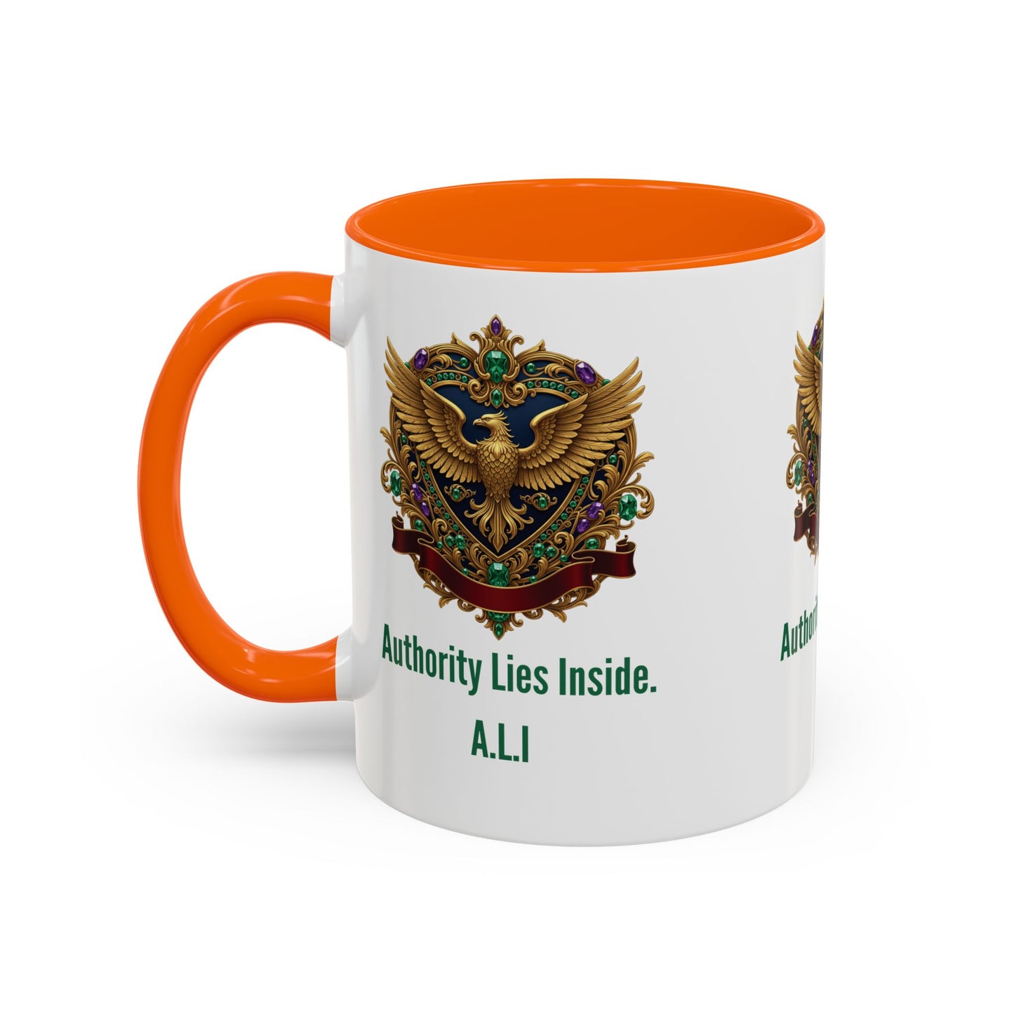 Personalized Initial Eagle Accent Coffee Mug