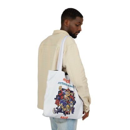 Personalized Initial Quote Cartoon Canvas Tote Custom Name