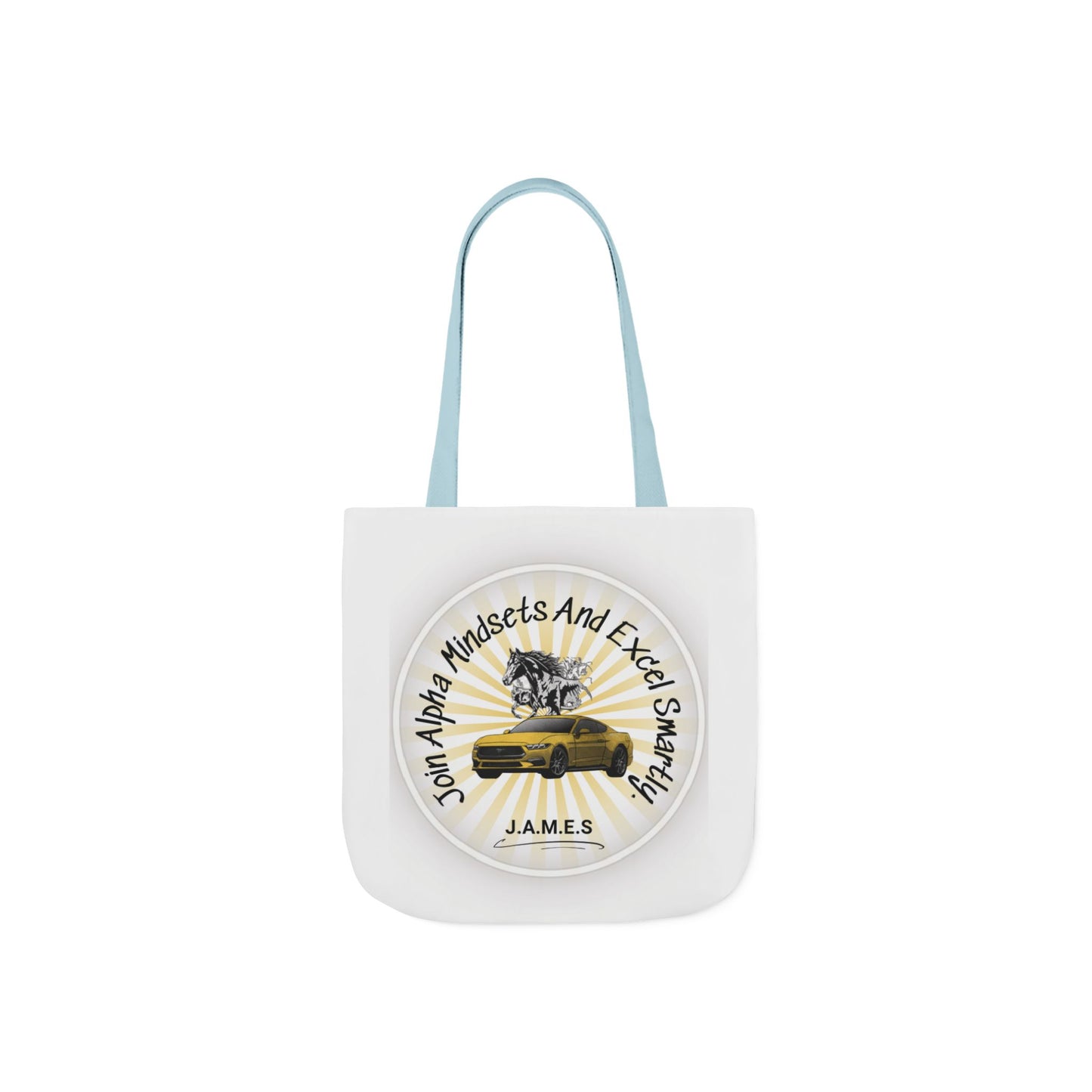 Personalized Initial Quote Horse Car Canvas Tote Custom Name