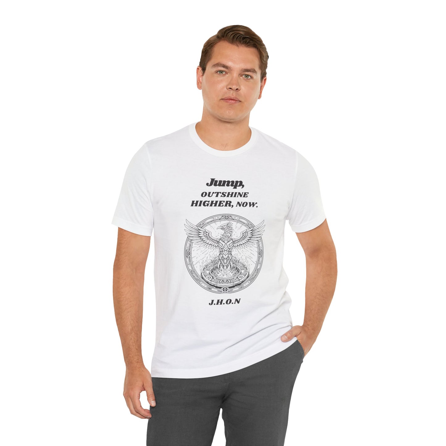H2 Aura custom name initial t-shirt with a personalized artistic quote. A comfortable, versatile tee designed to showcase your individual aura and unique personality through custom typography.
