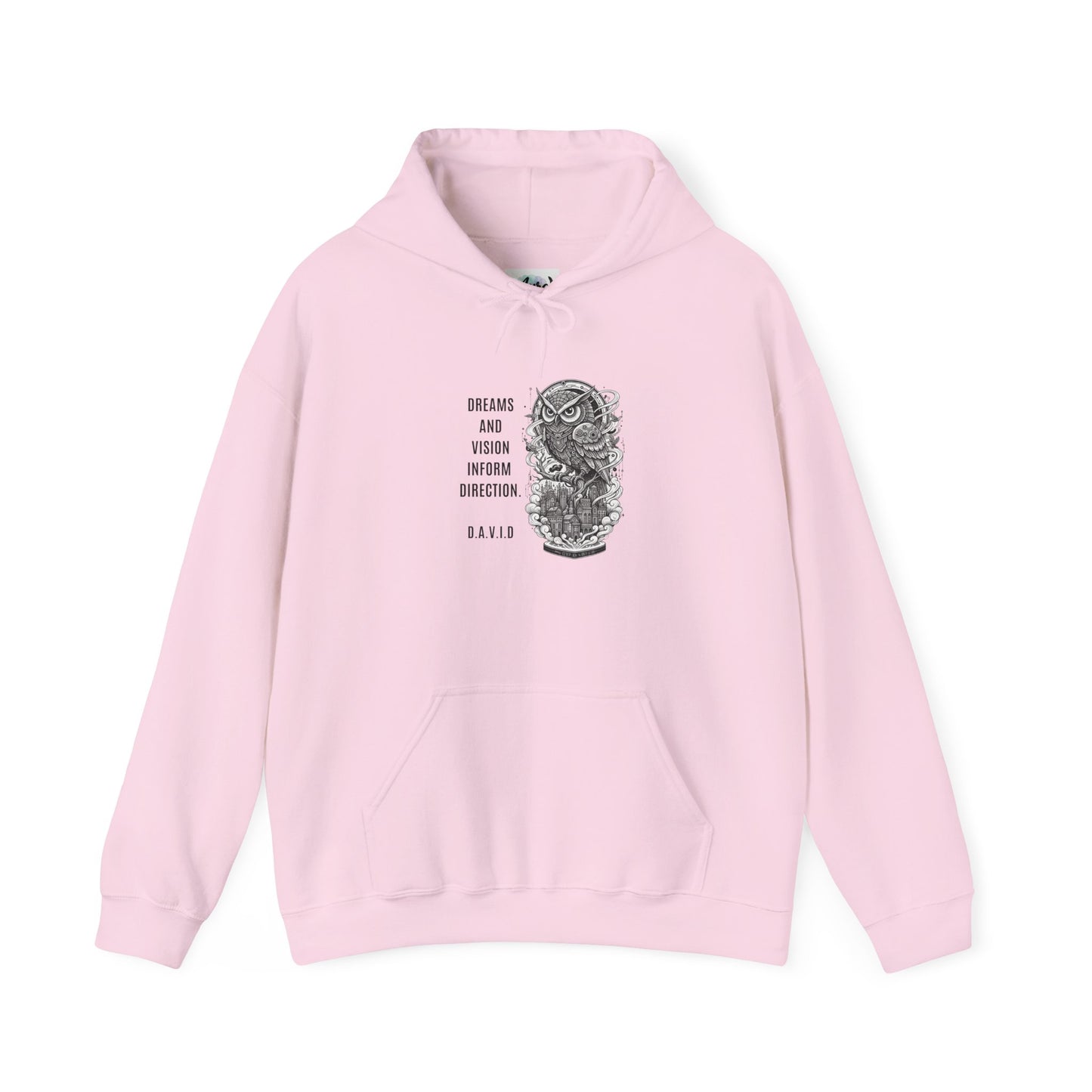 Personalized Owl Vision Graphic Hooded Sweatshirt