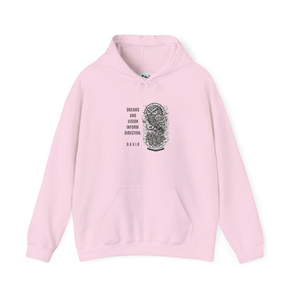 Personalized Owl Vision Graphic Hooded Sweatshirt