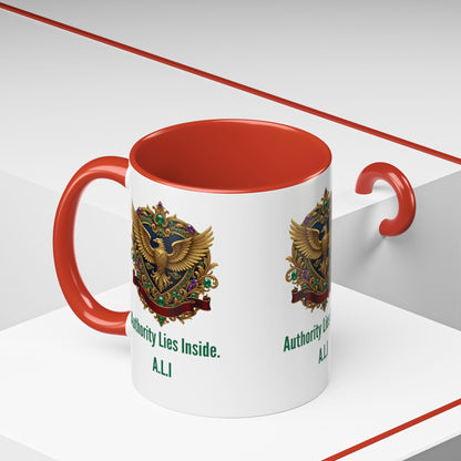 Personalized Initial Eagle Accent Coffee Mug