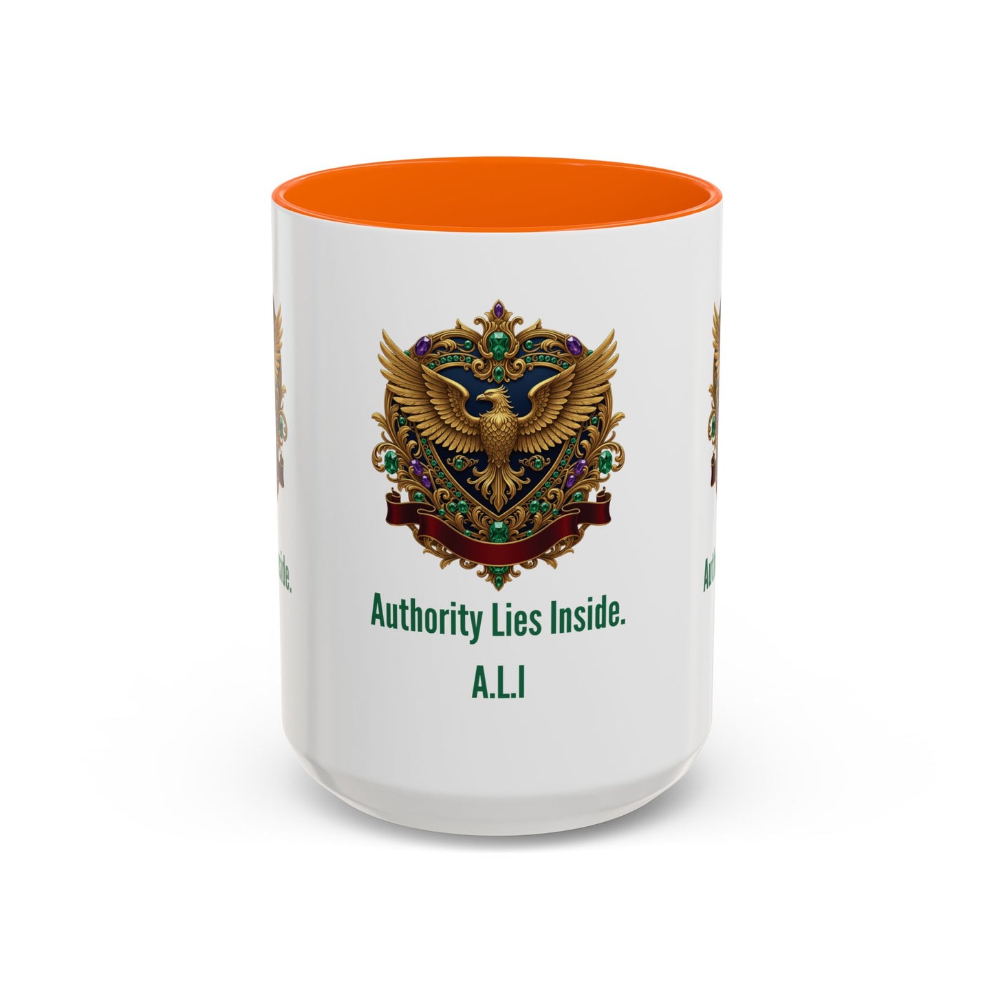 Personalized Initial Eagle Accent Coffee Mug