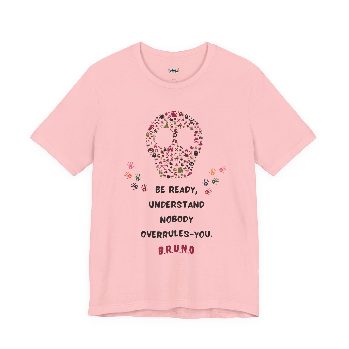 Personalized Peace Floral  and Skull Tee