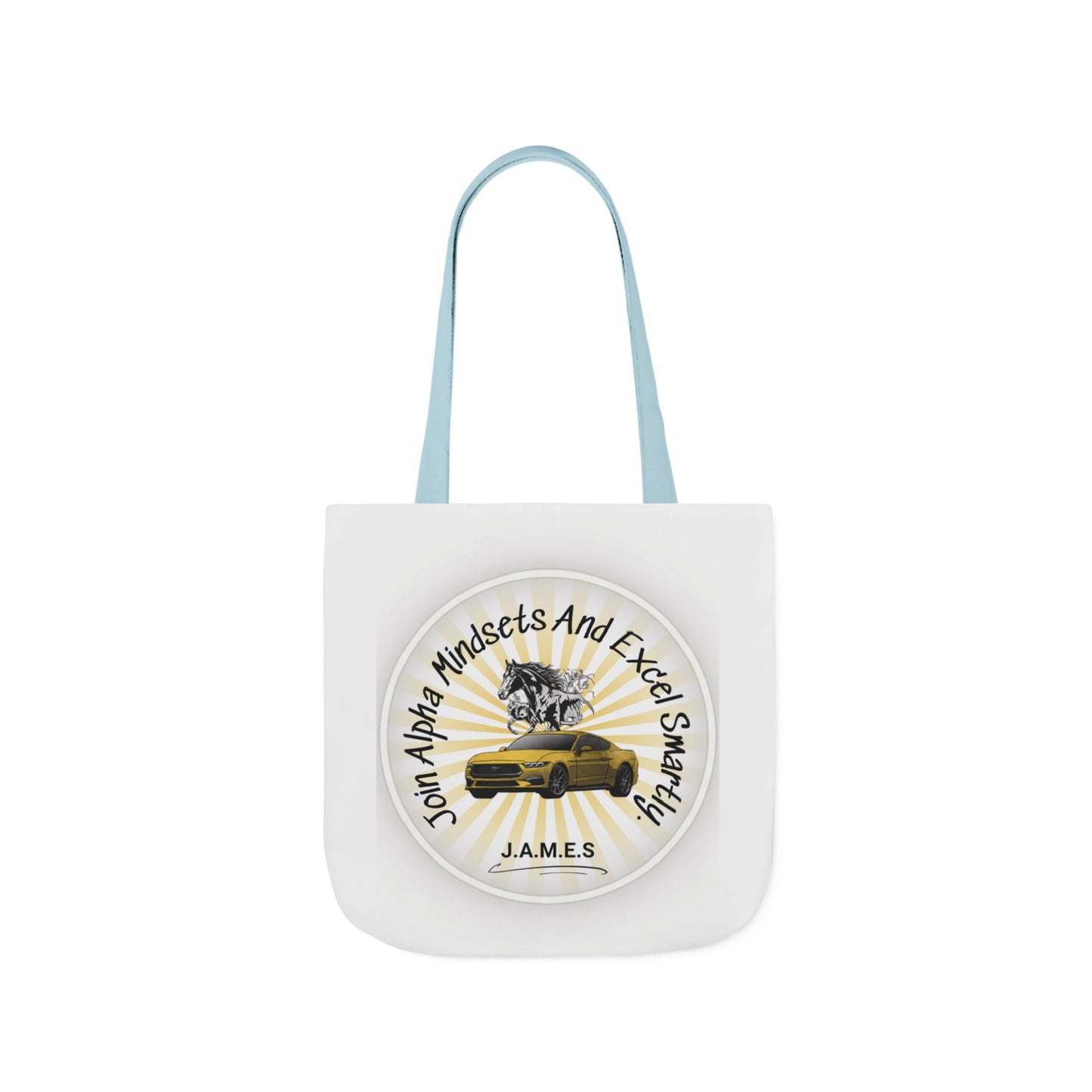 Personalized Initial Quote Horse Car Canvas Tote Custom Name