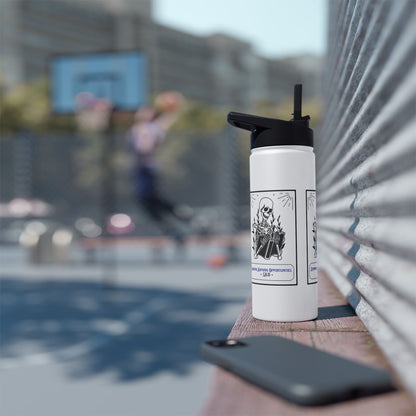 Personalized Initial Quote Skeleton Stainless Steel Water Bottle