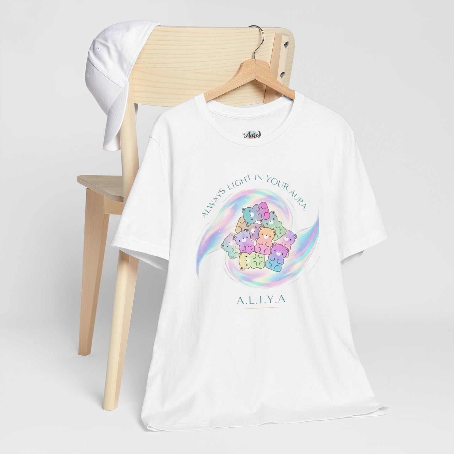 Personalized Pastel Teddy Heart Tee