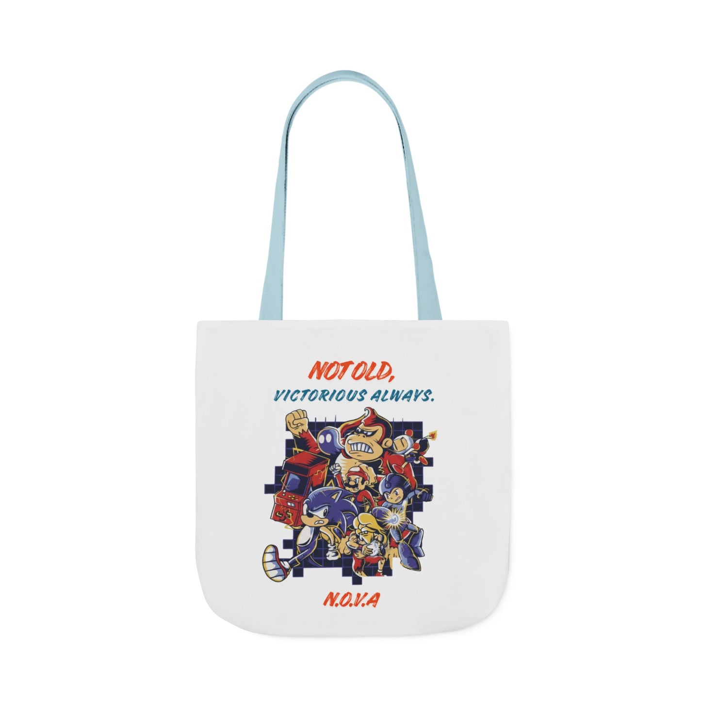 Personalized Initial Quote Cartoon Canvas Tote Custom Name