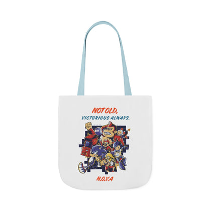 Personalized Initial Quote Cartoon Canvas Tote Custom Name