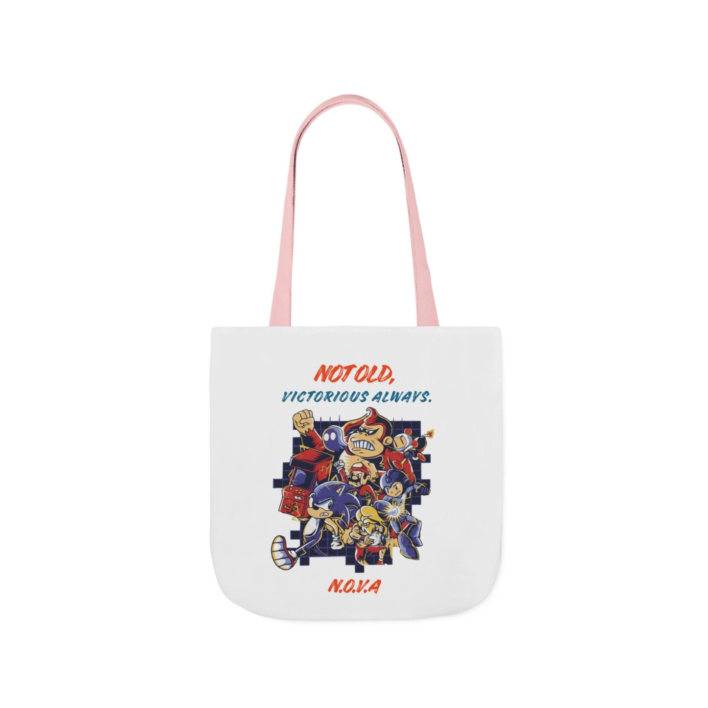 Personalized Initial Quote Cartoon Canvas Tote Custom Name