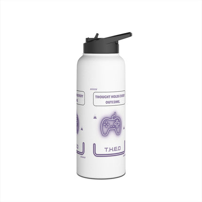 Personalized Initial Quote Controller Stainless Steel Water Bottle