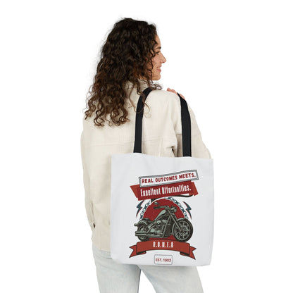 Personalized Initial Quote Motorcycle Canvas Tote Custom Name