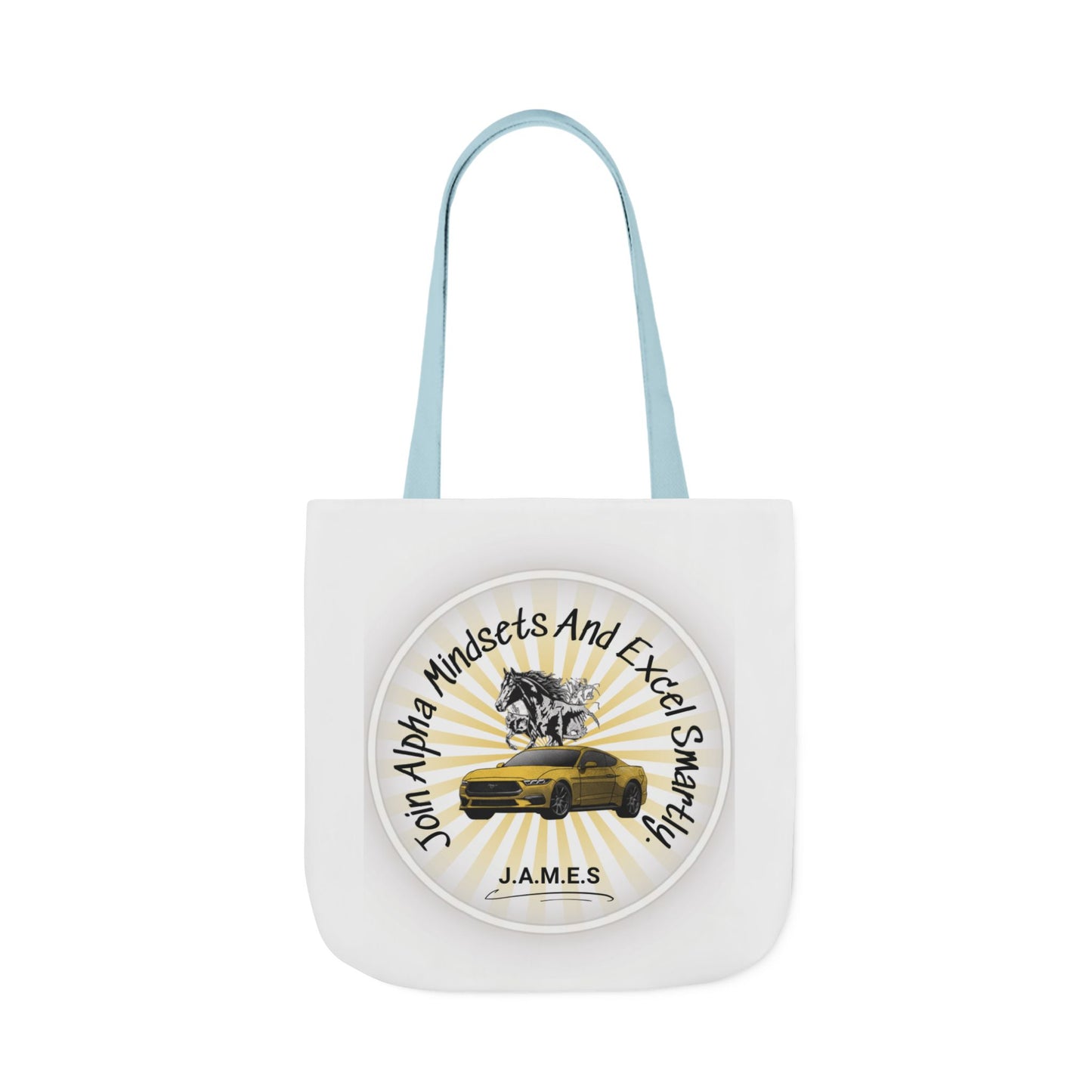 Personalized Initial Quote Horse Car Canvas Tote Custom Name