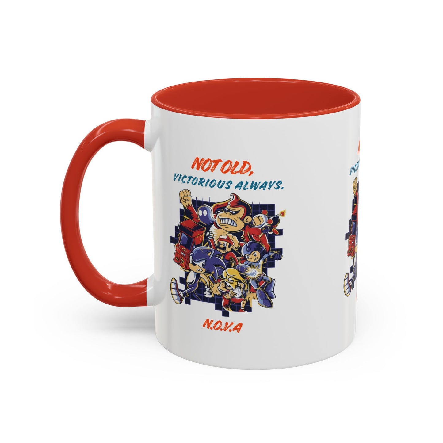 Personalized Victory Cartoon Accent Coffee Mug