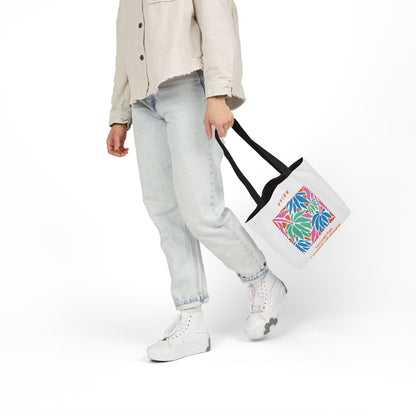 Personalized Initial Quote Colorful Momentum Canvas Tote Custom Name